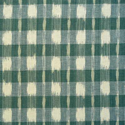 Lee Jofa 2006146.13.0 Indra Check Upholstery Fabric in Aqua/Beige/Light Blue