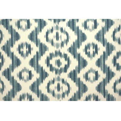 Lee Jofa 2007156.51.0 Ikat De Lin Multipurpose Fabric in Blue/White