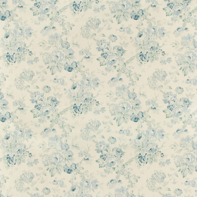 Lee Jofa 2007157.153.0 Garden Roses Multipurpose Fabric in Aqua/blue/Blue/Turquoise