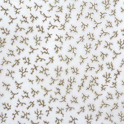 Lee Jofa 2007175.164.0 Oceana Sheer Drapery Fabric in Bronze/White/Yellow