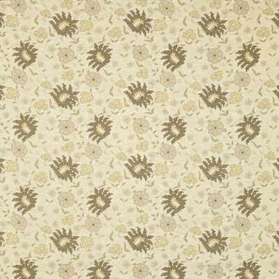 Lee Jofa 2008108.16.0 Pretoria Lampas Upholstery Fabric in Flaxen/Beige/Brown