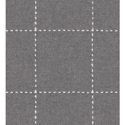 Lee Jofa 2009138.11.0 Windowpane Wool Upholstery Fabric in Pewter/Grey/White