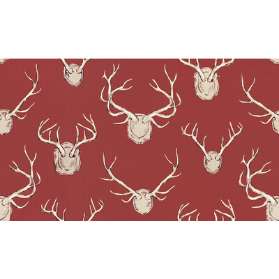 Lee Jofa 2009143.19.0 Antlers Multipurpose Fabric in Red/Burgundy/red/Beige/Brown