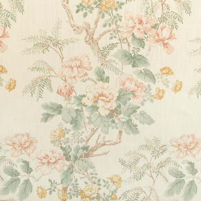 Lee Jofa 2009164.73.0 Chinese Peony Multipurpose Fabric in Blush/Pink/Yellow/Green