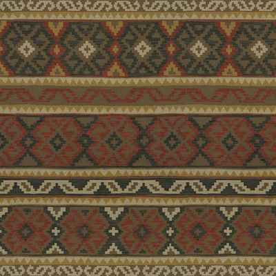 Lee Jofa 2012112.198.0 Kekoua Upholstery Fabric in Paprika/coal/Burgundy/red/Black/Yellow