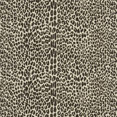 Lee Jofa 2012116.68.0 Ocicat Upholstery Fabric in Carbon/White/Brown