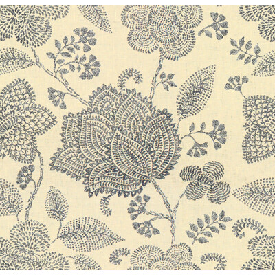 Lee Jofa 2012134.50.0 Medina Multipurpose Fabric in Indigo/Beige/Blue