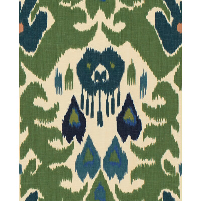 Lee Jofa 2012144.350.0 Marco Polo Multipurpose Fabric in Green/navy/Green/Blue