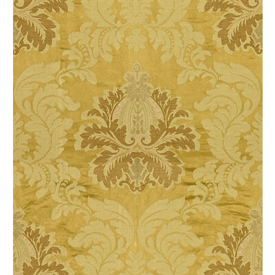 Lee Jofa 2012154.4.0 Emilia Damask Upholstery Fabric in Gold/Yellow/Beige
