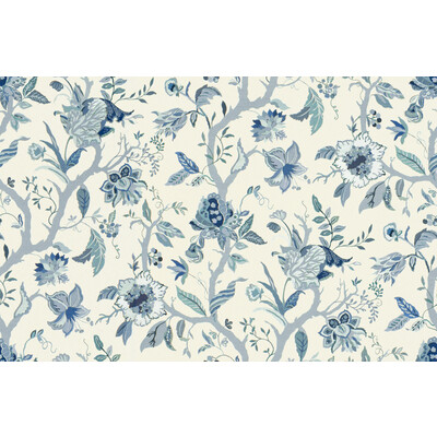 Lee Jofa 2013122.515.0 Sayre Multipurpose Fabric in Blue/Light Blue/White