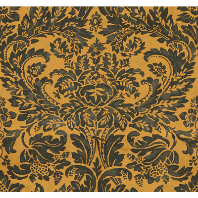 Lee Jofa 2013127.408.0 Montrose Velvet Multipurpose Fabric in Onyx/topaz/Yellow/Brown