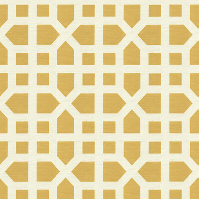 Lee Jofa 2014121.40.0 Avignon Trellis Multipurpose Fabric in Yellow/White