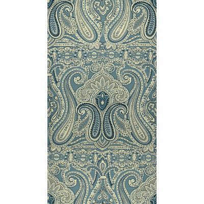 Lee Jofa 2014124.515.0 Alsace Paisley Multipurpose Fabric in Blue/dusk/Blue/Light Blue