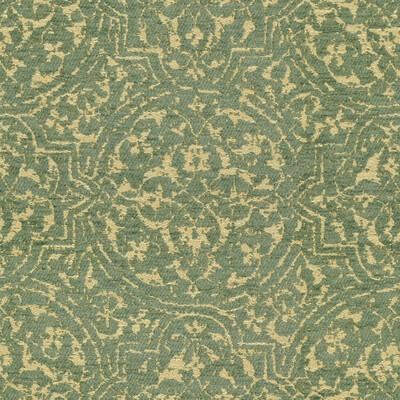 Lee Jofa 2015126.135.0 Broglie Upholstery Fabric in Lagoon/Turquoise