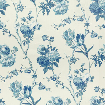 Lee Jofa 2015132.515.0 Allegra Multipurpose Fabric in Blues/Blue/Light Blue/Ivory