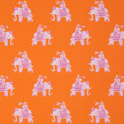 Lee Jofa 2016114.127.0 Bazaar Multipurpose Fabric in Clementine/Orange/Pink