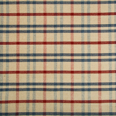 Lee Jofa 2017125.519.0 Fannin Plaid Upholstery Fabric in Ruby/navy/Multi/Red/Blue