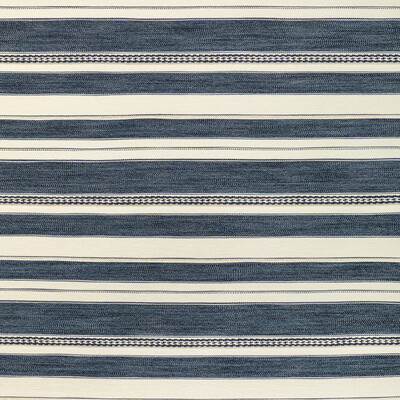 Lee Jofa 2017143.501.0 Entoto Stripe Upholstery Fabric in Marine/ivory/Blue/Dark Blue