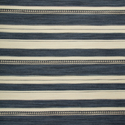 Lee Jofa 2017143.550.0 Entoto Stripe Upholstery Fabric in Blue/indigo/Blue/Indigo