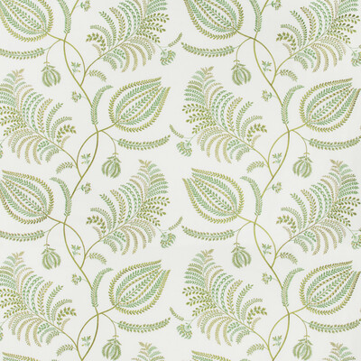 Lee Jofa 2017158.23.0 Palmero Emb Multipurpose Fabric in Ivory/leaf/Green/Celery/Sage