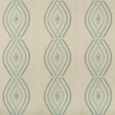 Lee Jofa 2017172.123.0 Ora Embroidery Multipurpose Fabric in Mist/Multi/Green/Grey