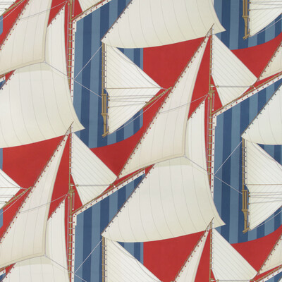 Lee Jofa 2018136.195.0 St Tropez Print Multipurpose Fabric in Red/blue/Multi/Red/Blue