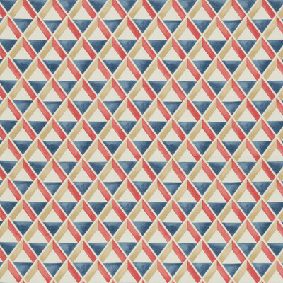 Lee Jofa 2018144.195.0 Cannes Print Multipurpose Fabric in Red/blue/Multi/Red/Blue