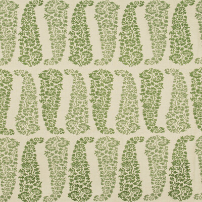 Lee Jofa 2018149.130.0 Lanare Paisley Upholstery Fabric in Ecru/leaf/Olive Green/Green
