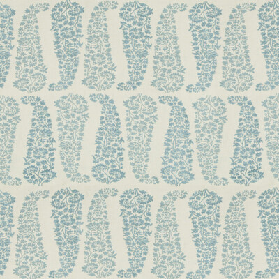 Lee Jofa 2018149.15.0 Lanare Paisley Upholstery Fabric in Ivory/blue/Light Blue/Blue