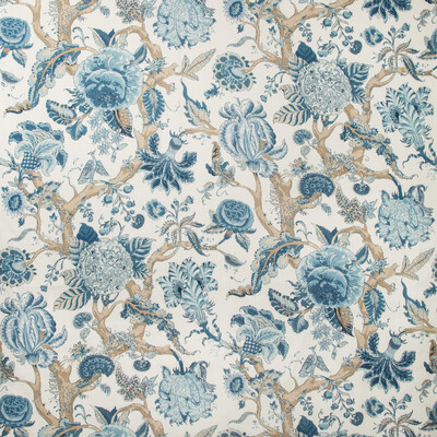 Lee Jofa 2019102.155.0 Adlington Multipurpose Fabric in Indigo/Blue/Dark Blue