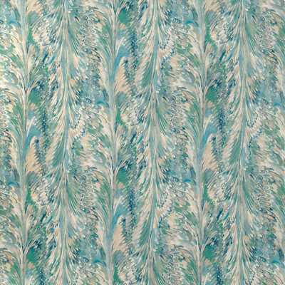 Lee Jofa 2019114.516.0 Taplow Print Multipurpose Fabric in Marine/sand/Blue/Beige