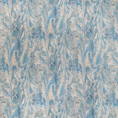 Lee Jofa 2019114.55.0 Taplow Print Multipurpose Fabric in Capri/sky/Blue/Beige
