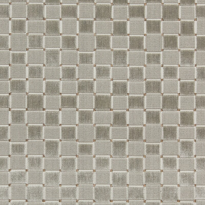 Lee Jofa 2019118.11.0 Levens Velvet Upholstery Fabric in Silver/Grey