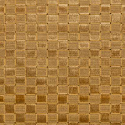 Lee Jofa 2019118.4.0 Levens Velvet Upholstery Fabric in Gold/Yellow
