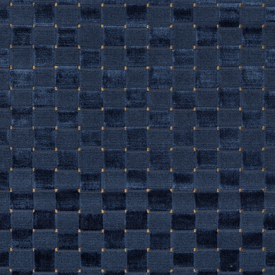 Lee Jofa 2019118.50.0 Levens Velvet Upholstery Fabric in Navy/Dark Blue/Indigo/Blue