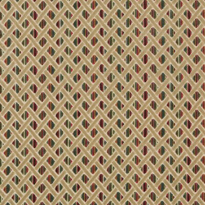 Lee Jofa 2019120.174.0 Bourne Velvet Upholstery Fabric in Multi/Red/Green
