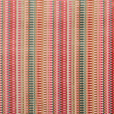 Lee Jofa 2019153.7075.0 Picket Upholstery Fabric in Multi/russet/Multi/Pink/Blue