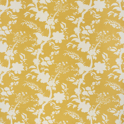 Lee Jofa 2020119.40.0 Beijing Blossom Multipurpose Fabric in Amber/Yellow/Gold