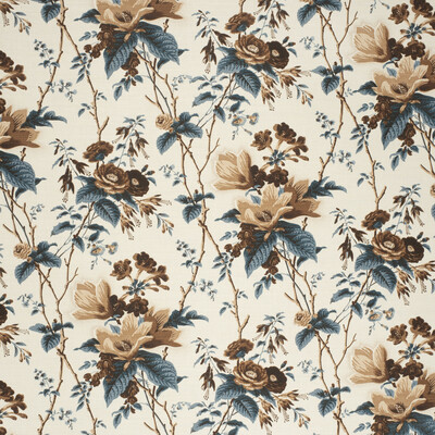 Lee Jofa 2020129.561.0 De La Tour Multipurpose Fabric in Blu/brow/whi/Multi/Blue/Brown