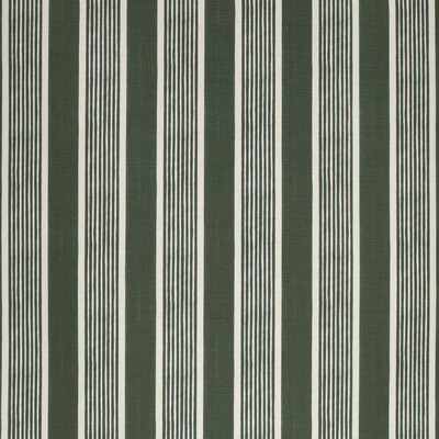 Lee Jofa 2020131.303.0 Elba Stripe Multipurpose Fabric in Dark Green/Green/Emerald