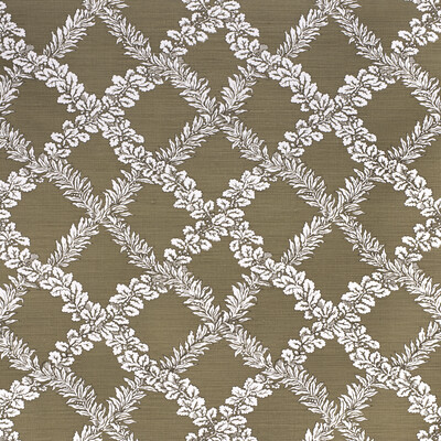 Lee Jofa 2020138.30.0 Leaf Trellis Multipurpose Fabric in Green/Olive Green