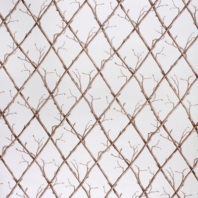 Lee Jofa 2020166.1016.0 Twig Trellis Multipurpose Fabric in Brown/white/Beige/Brown