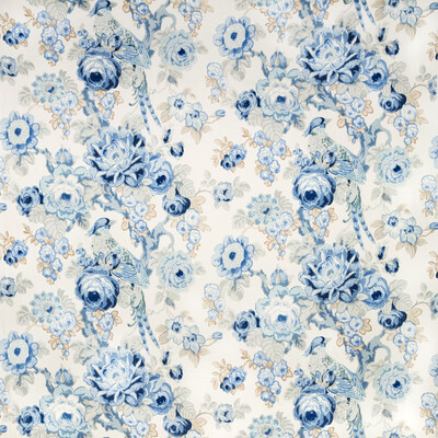 Lee Jofa 2020181.515.0 Avondale Print Multipurpose Fabric in Blue/slate/Blue