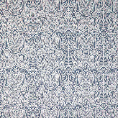 Lee Jofa 2020184.50.0 Drayton Print Multipurpose Fabric in Indigo/Blue/Dark Blue