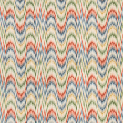 Lee Jofa 2020185.953.0 Jasper Print Multipurpose Fabric in Brick/pool/Multi/Red/Blue