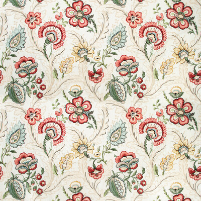 Lee Jofa 2020186.940.0 Wimberly Print Multipurpose Fabric in Berry/gold/Multi/Burgundy/red/Gold