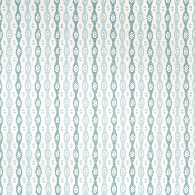 Lee Jofa 2020187.135.0 Elba Print Multipurpose Fabric in Chambray/Turquoise