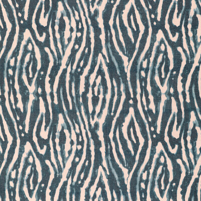 Lee Jofa 2020203.50.0 Salina Print Multipurpose Fabric in Indigo/Blue/Dark Blue