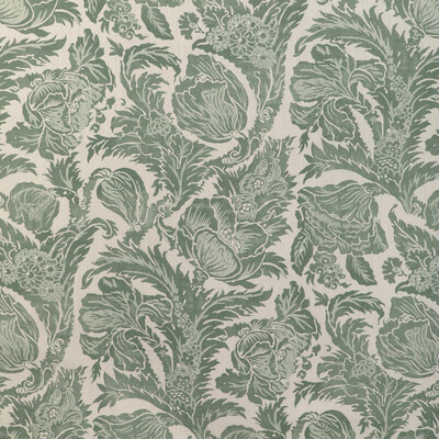 Lee Jofa 2020205.30.0 Marion Print Multipurpose Fabric in Sage/Green/White