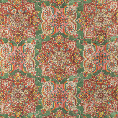 Lee Jofa 2020220.324.0 Granada Print Multipurpose Fabric in Jewel/Green/Rust/Multi